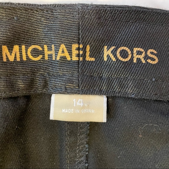 Michael Kors Black Women’s Polished Cotton Pants NWT-14 - Picture 6 of 10